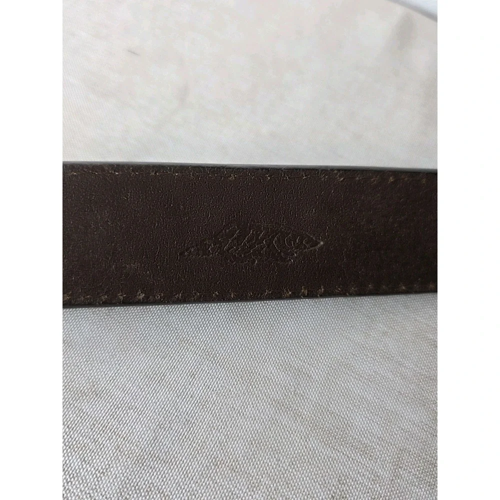 Badger Genuine Leather Concho Belt Mens Size 46 Brown Silver Western Braided